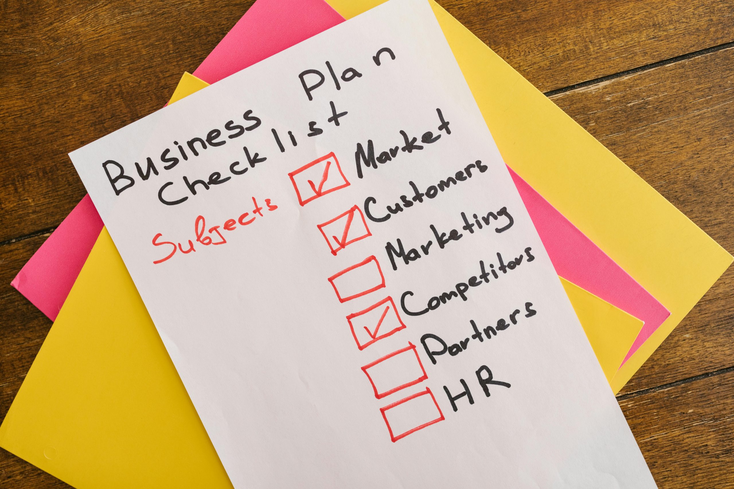 Business Plan Checklist